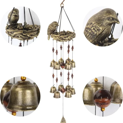 Bird Nest Wind Chimes multi