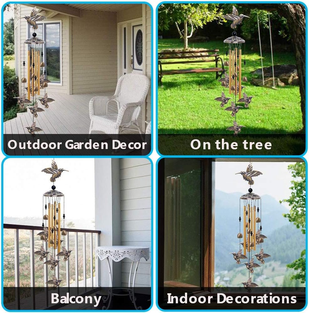 Garden Hummingbird Wind Chimes