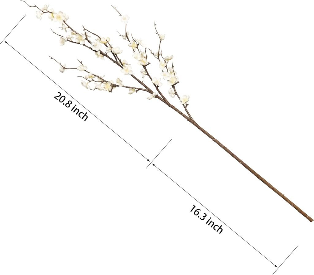 Set of 4 Artificial Cherry Blossom Branches size