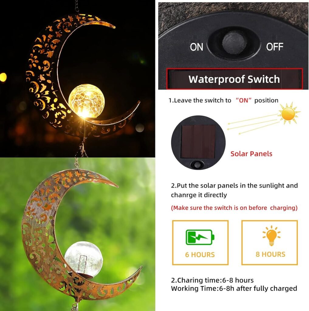 Sunlit Solar Wind Chimes switch