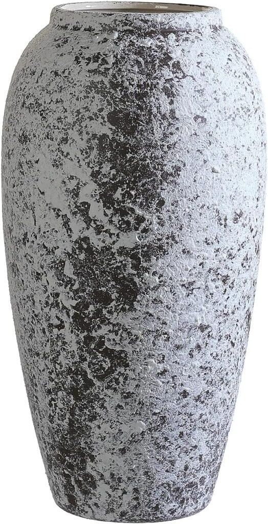 Vintage Style Ceramic Vase – Rustic Farmhouse Decor for Flowers, Centerpieces & Home Styling