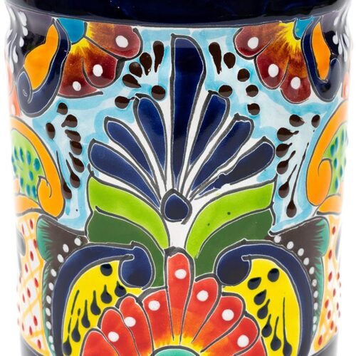 Extra Large Mexican Talavera Ceramic Utensil Holder