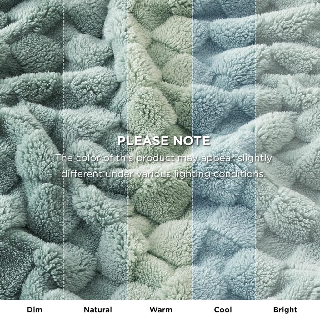 Fleece Throw Blanket color description