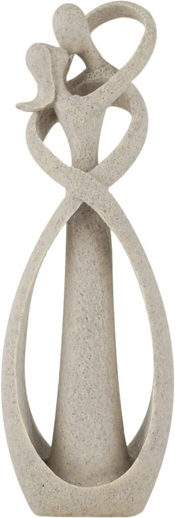 Abstract Kissing Lovers Statue