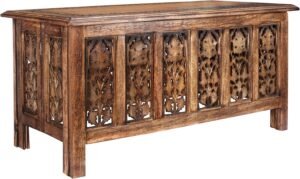 Balinese Style Burnt Wood Coffee Table