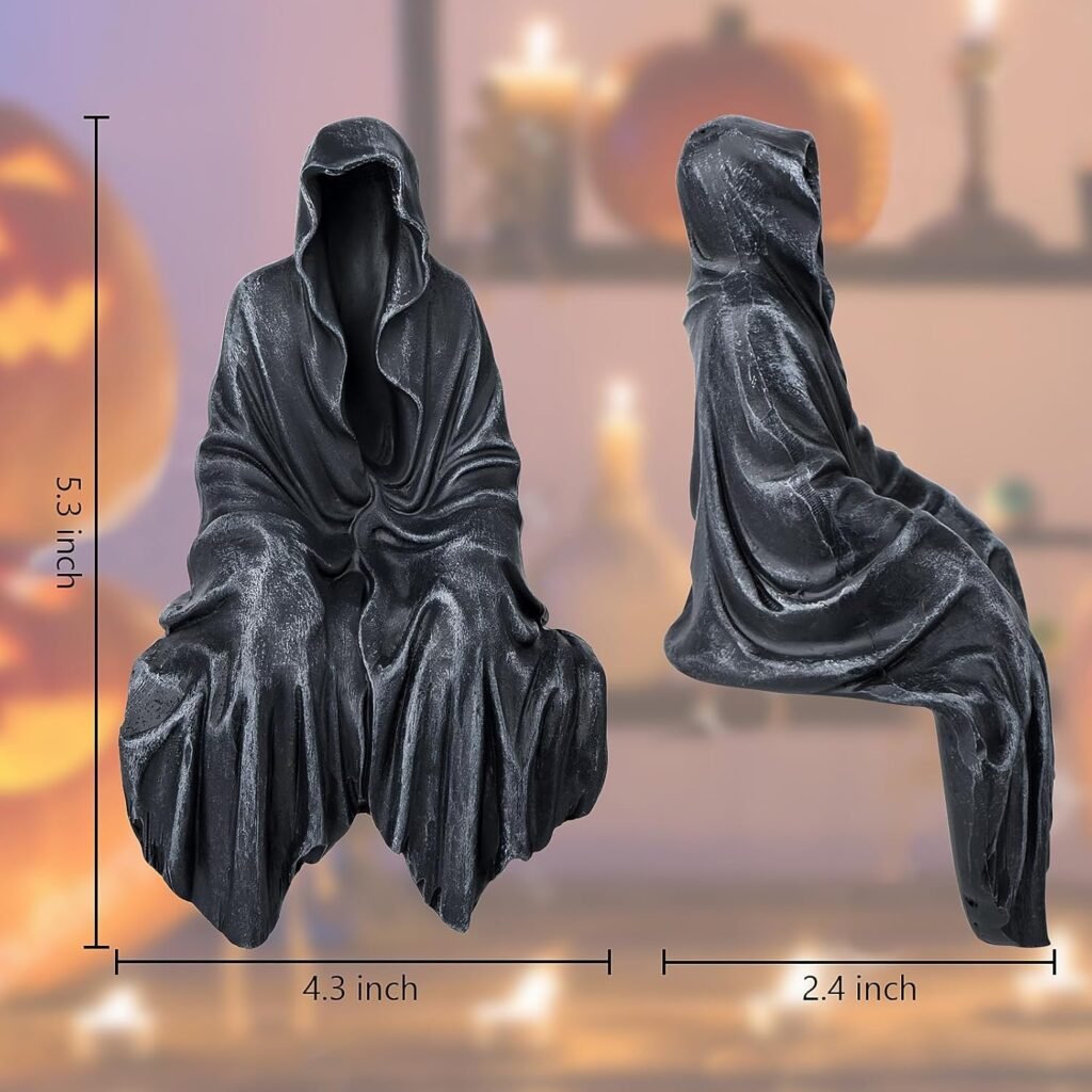 Gothic Resin Sitting Statue
