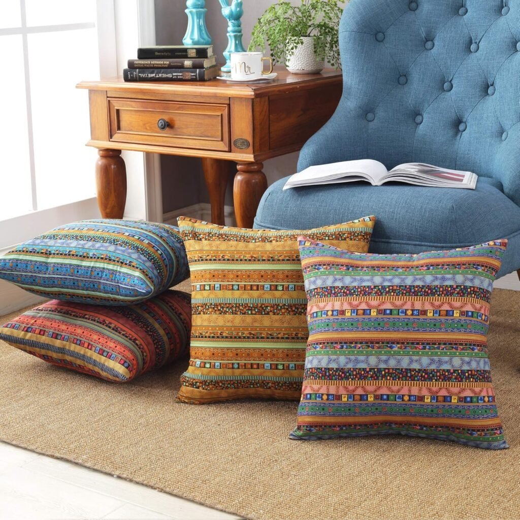 Bohemian throw pillow cover