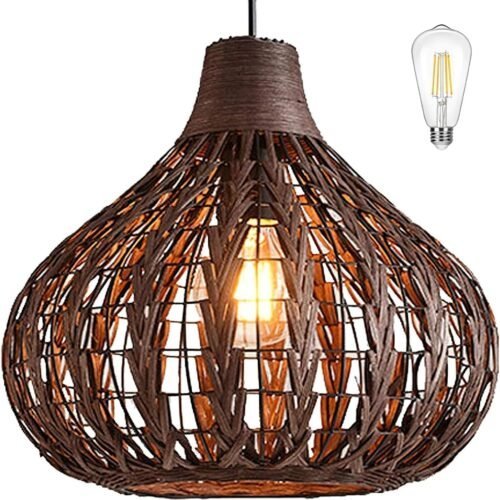 Boho Bamboo Pendant Light