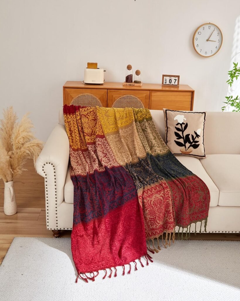 Colorful Boho Throw